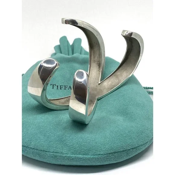 TIFFANY Co STERLING PALOMA PICASSO GRAFFITI X CUFF BRACELET 1985